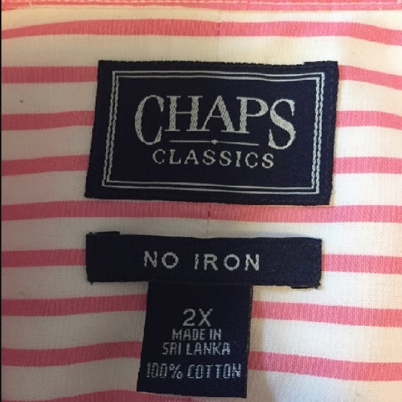 CHAPS striped pink shirt - Picture 3 of 3